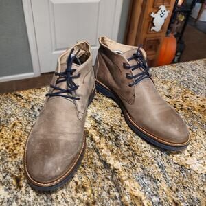 Paruno Brown Leather Chukka Boots Size 10.5 ID P219831